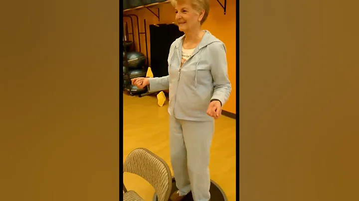 71 year old balance on flat surface of BOSU