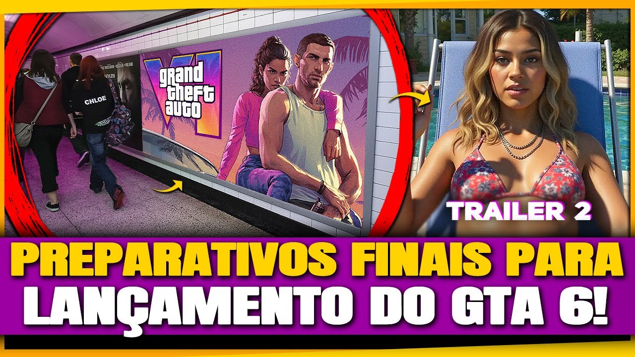 Marketing GTA 6 TRAILER 2 Em JUNHO Gameplay Pr Venda Outdoors 
