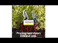 BERGER pruning hand shears 1104 and 1114 in comparison