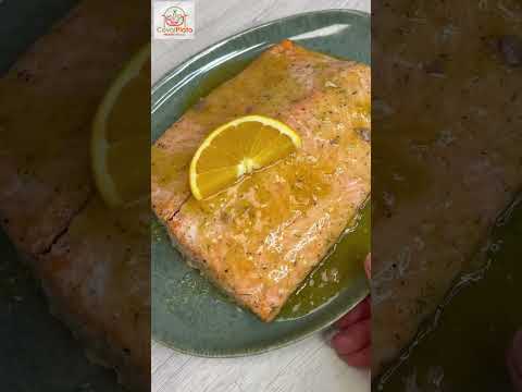 👩‍🍳SALMÓN🎣 con SALSA DE NARANJA🍊, receta muy jugosa y sencilla para todos😉🥰