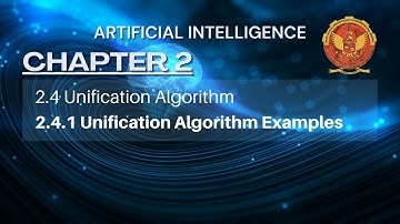 2.4.1 Unification Algorithm Examples | Chapter 2 | IT504 | Artificial Intelligence | RGPV
