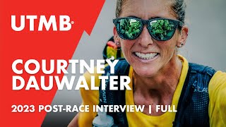 Courtney Dauwalter | UTMB 2023 Winner  PostRace interview
