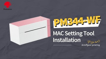 Phomemo Label Printer PM344-WF Tutorial 2丨Installing Setting Tool on Mac & Prepare before use