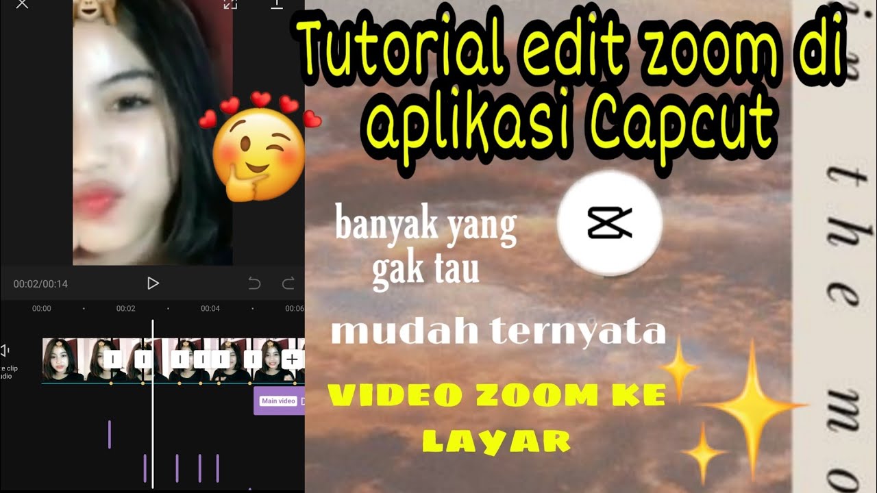 Tutorial Edit Video Jadi nge ZOOM ke layar di aplikasi Capcut 🔥 