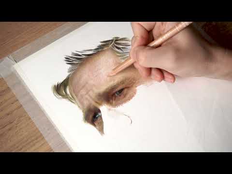 Real Time Drawing Brad Pitt- F1 The Movie  in Colored Pencil || Part 4