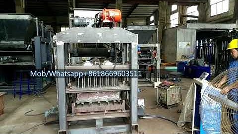 QTJ4-25 cement bricks making machinery testing video