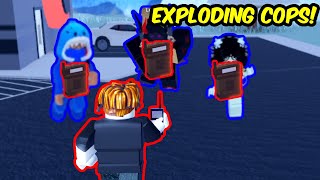 EXPLODING A BUNCH OF COPS with C4 | Roblox Jailbreak