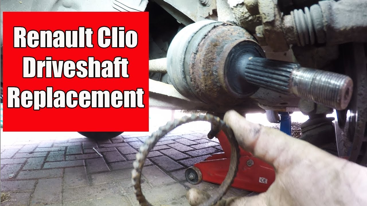 Renault Clio 1 2 16v 2004 Drive Shaft Replacement And ABS Reluctor Ring -  YouTube