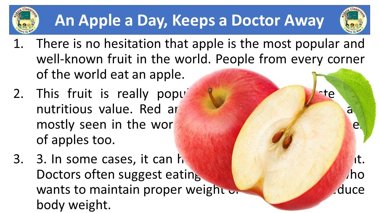 essay an apple a day