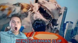 SUPERMAN Movie Clip REACTION | Giant Kaiju Attacks Metropolis