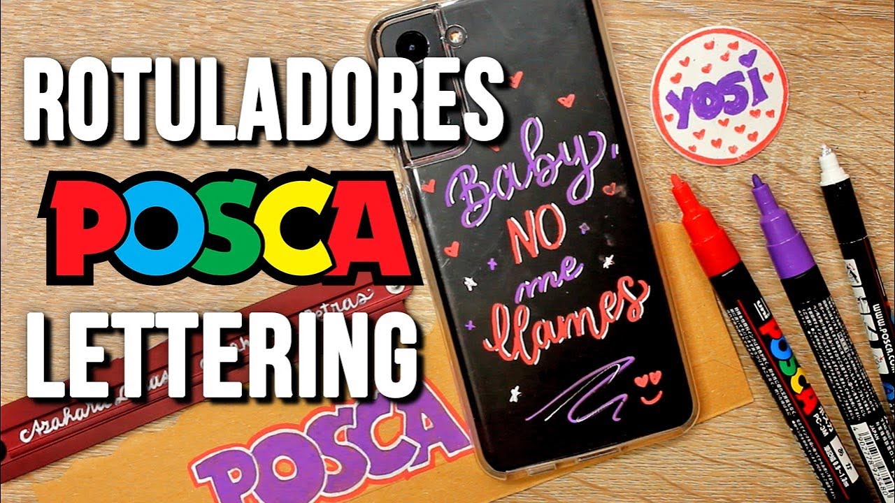 😲 PRUEBO LOS ROTULADORES POSCA para LETTERING 