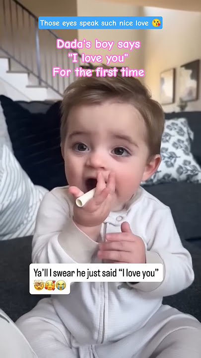Grady📢 - I LOVE YOU ❣️#churcofamily #baby #babyfirsttime #firstword #babiesofinstagram