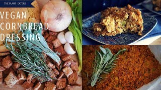 VEGAN CORNBREAD DRESSING | HOLIDAY DISHES |