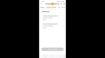 Update firmware remotely via iSolarCloud App