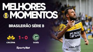 SEGUE O LÍDER!! O TIGRE DISPARA NA SÉRIE B - Criciúma 1x0 Goiás - Melhores Momentos - Série B