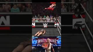 My in-game GF 🤭 wins the match by Phoenix 450 splash #wwe #shortsfeed #youtubeshorts #shorts #fyp