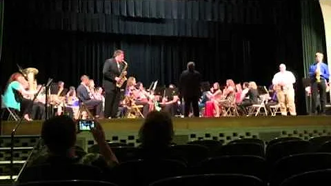 Jacob Shephard alto sax solo.  Northwood high school