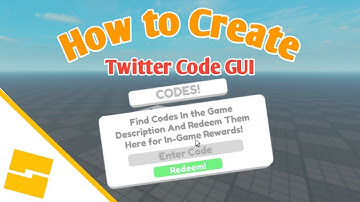 How to Make a TWITTER CODE System in Roblox Studio!