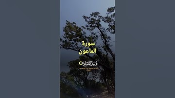 سورة الماعون تلاوة رائعه بصوة خالد الجليل ❤️