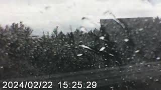 Spinout in the rain