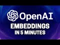 Understanding OpenAI Embeddings in 5 Minutes