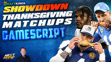 THANKSGIVING Gamescript | Thanksgiving DraftKings SHOWDOWN Strategy | 2025 NFL Week 13