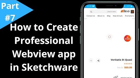 Professional Android App in Sketchware||How to Create Professional Webview app in Sketchware||Part 7