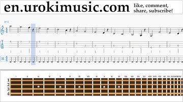 How to Play Mandolin Dua Lipa - New Rules Tabs Part#1 exercises, scales um-i352