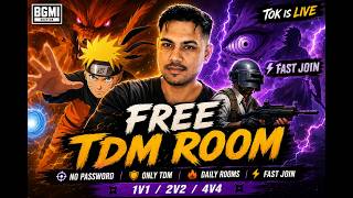 BGMI LIVE 4.5 UPDATE  | FREE TDM ROOM | M416 vs SNIPER | CUSTOM ROOM LIVE