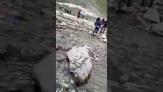 ##cold water river crossing at sonmarg##