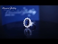 Шикарное кольцо с сапфиром 2 карата и бриллиантами от Diamond Gallery!