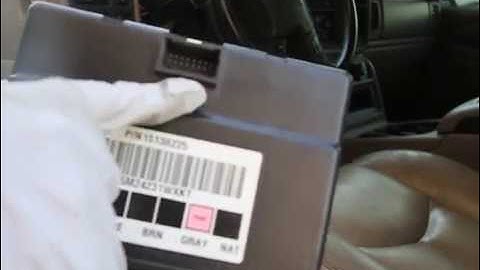 GMT800 TRUCKS BODY CONTROL MODULE BCM REPLACEMENT AND PROGRAMMING