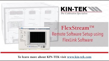 Series 1 Video 1 of 3 FlexStream Setup Using FlexLink Software.