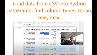 Loading CSV into a DataFrame, set index, describe columns and types Wealth