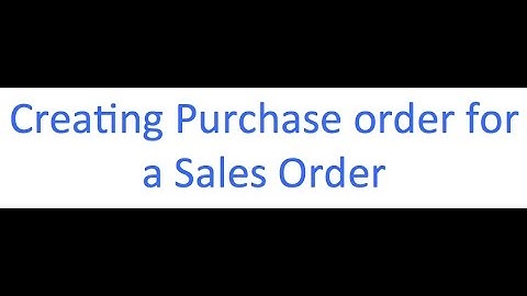 Datamoto CRM | Creating purchase order from a sales order