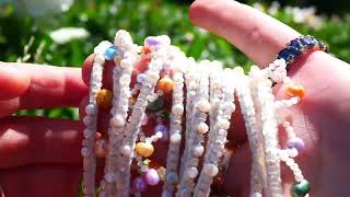 Ожерелок. Сажение По Бели. Orthodox Russian Necklace.