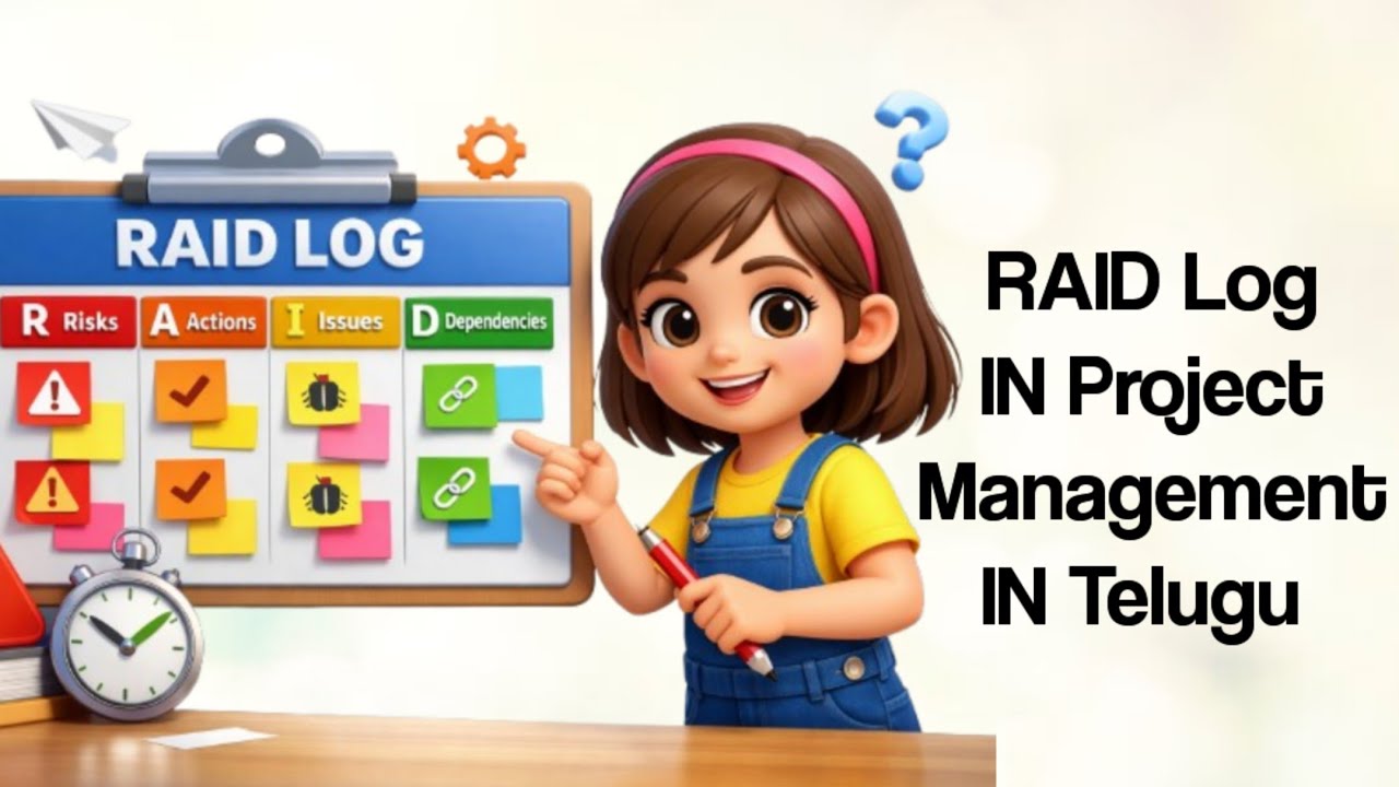 RAID Log in Project Management In Telugu | Definition, Example & Interview Questions | RAID Log?