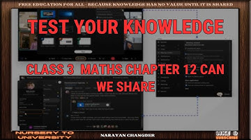 CLASS 3  MATHS CHAPTER 12 CAN WE SHARE