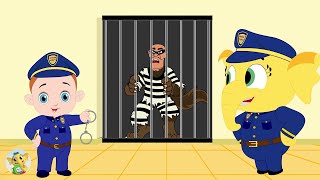 Baby Police Chase Thief with Emmie | Baby Police Song | Nursery Rhymes &amp; Kids Songs | Baby Toonz