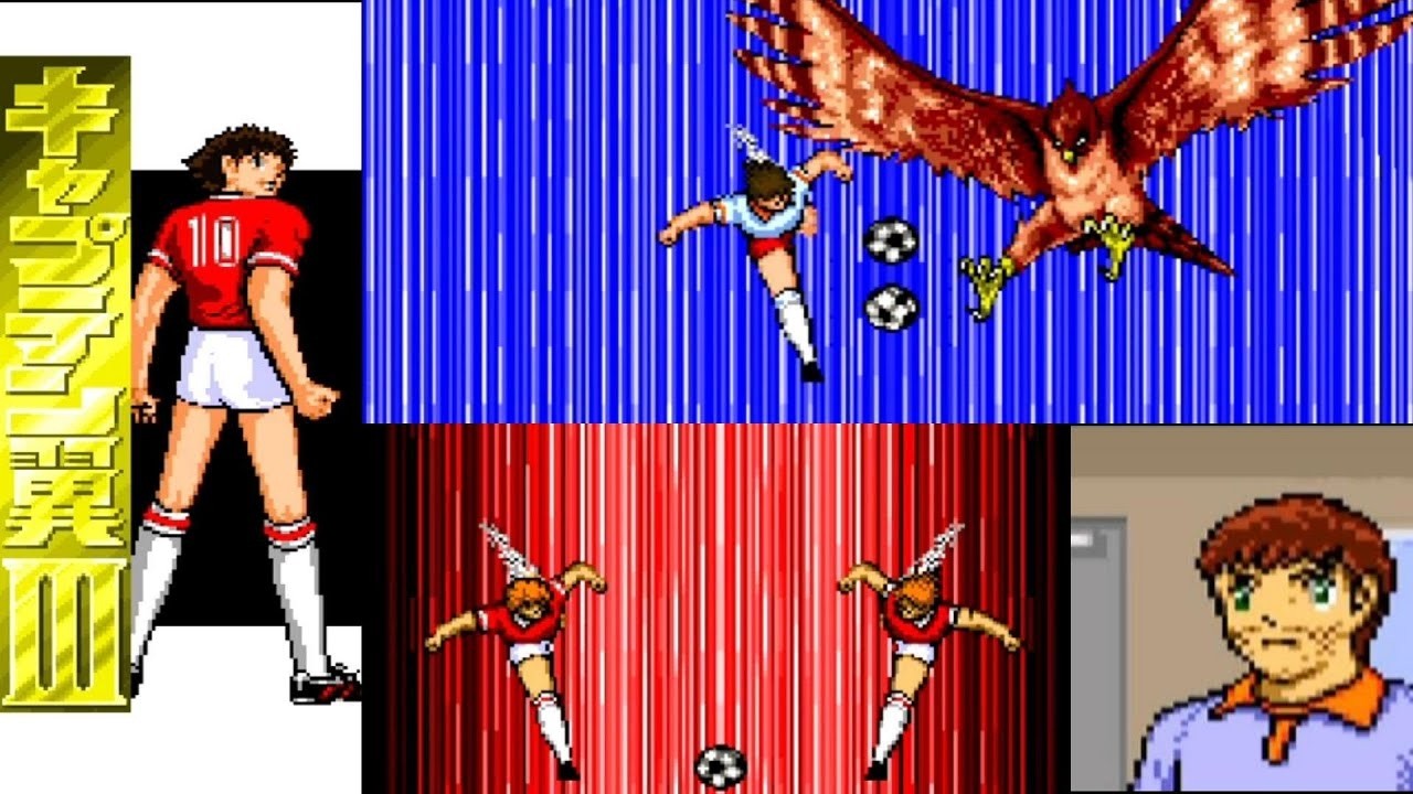 SFC) キャプテン翼Ⅲ 皇帝の挑戦 必殺シュート集 - YouTube