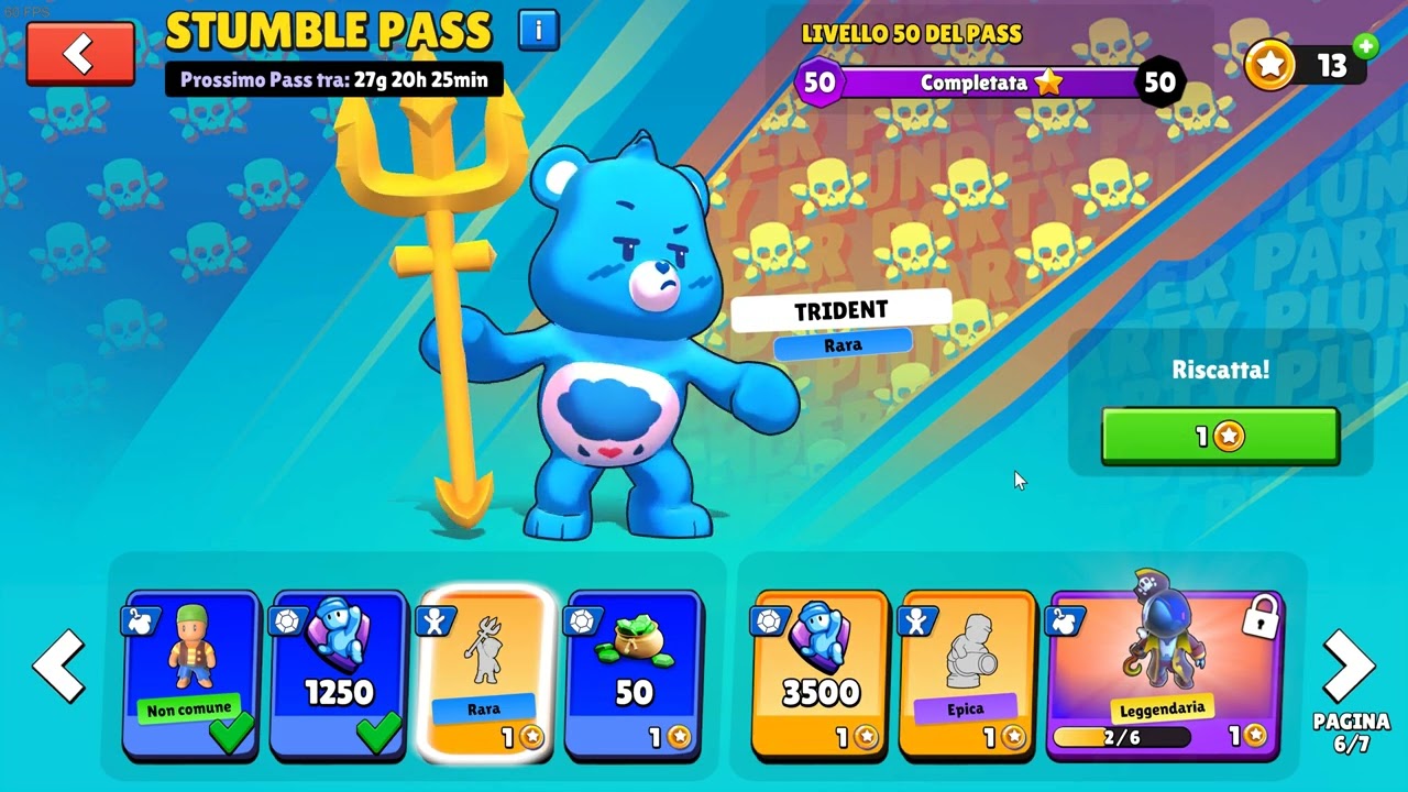 Stumble Guys riscatto tutto lo stumble pass.