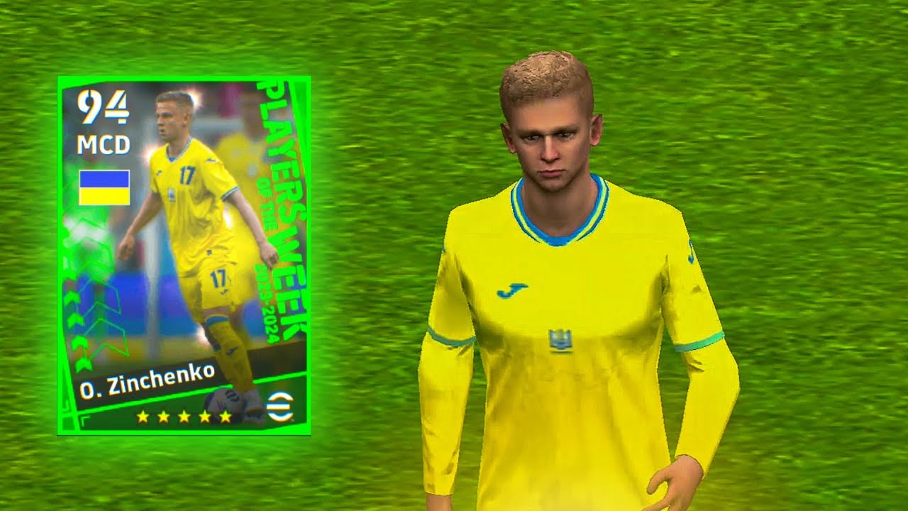 O.ZINCHENKO POTW de *97* Efootball 2024 YouTube