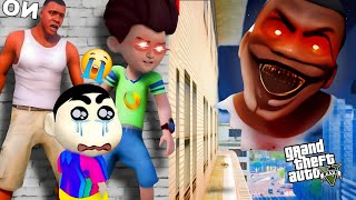 GTA5: KICKO, SHINCHAN,NOBITA & FRANKLIN PLAY MOST DANGER RAMP WITH ZOMBIES screenshot 4
