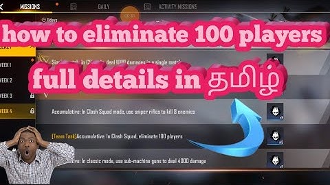[Team task] clash squad eliminate 100 players in tamil | clash squad elite pass mission in tamil |