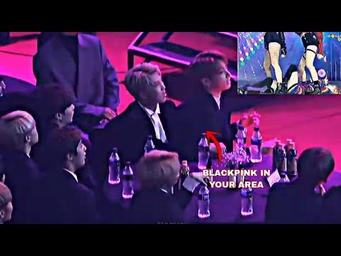 BTS REACTION TO BLACKPINK/BOOMBAYAH/SMA 2017 (NEW ANGLE)