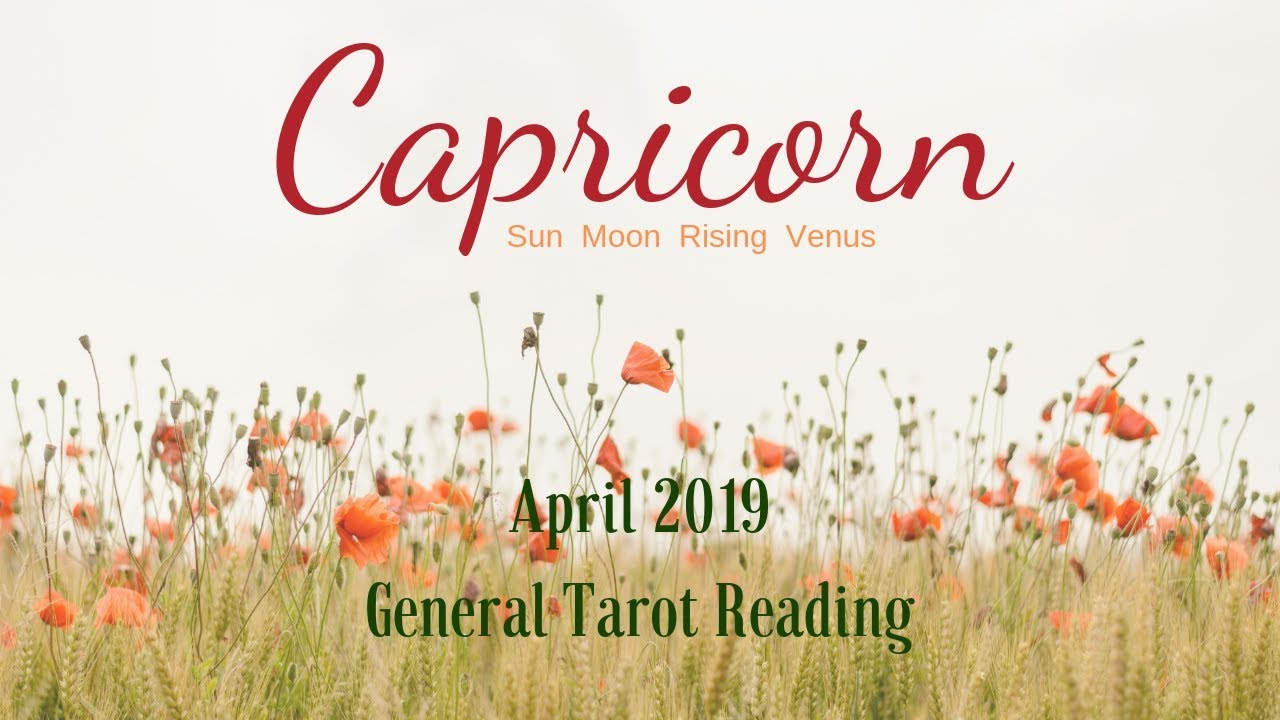CAPRICORN *APRIL 2019* YouTube