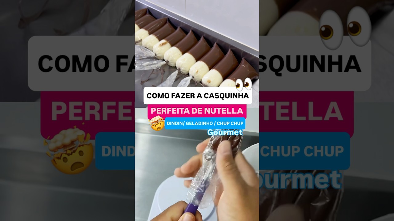 Dindin gourmet de verdade: receita com Nutella que dá lucro todos os dias