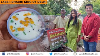 LASSI (Chach) KING of DELHI I Chock-full Street Food Tour of West Delhi I Cheese & Veg Keema Kulcha screenshot 4