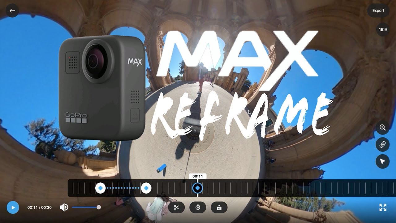 preferir Descriptivo emoción GoPro MAX - 360 Footage ReFrame Tutorial - YouTube