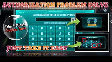 AUTHORIZATION NEEDED FOR PROGRAM• THE PUZZLE EVENT FREE FIRE• MOCO PUZZLE EVENT CORRECT PASSWORD•